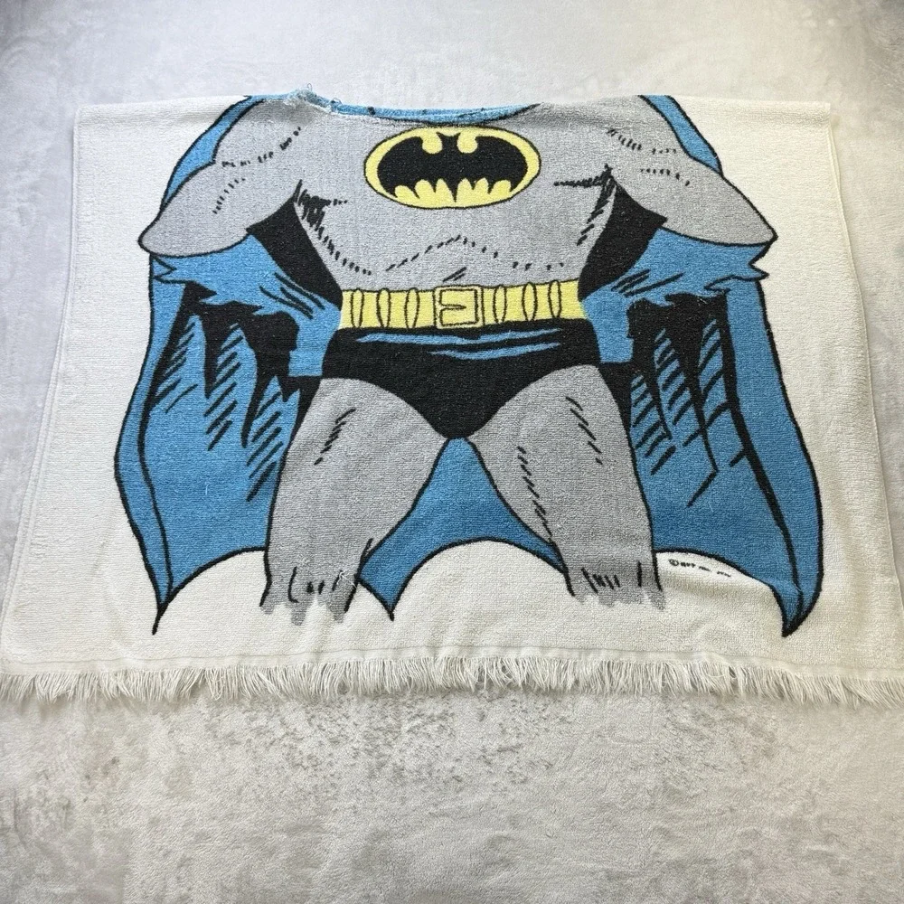 Vintage 1975 Batman Poncho Beach Towel NPP 31x52 Made in USA